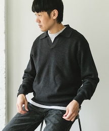 『一部WEB限定カラー』コットンウール スキッパーニット
