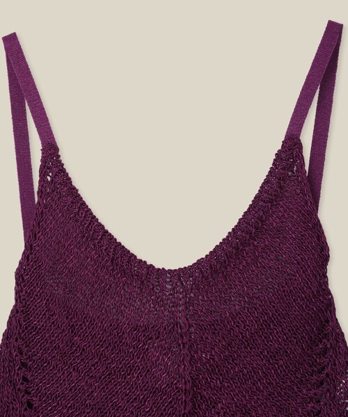 ROPE'(ロペ)の「【forteforte(フォルテ フォルテ)】tops(キャミソール・レディース・パープル系・M)」の7枚目の写真