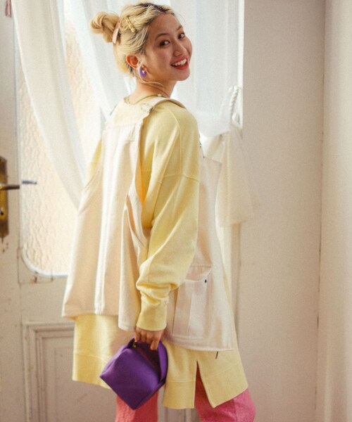 URBAN RESEARCH Sonny Label(アーバンリサーチサニーレーベル)の「Ayakawasakiコラボ2WAYベスト(ベスト・レディース・オフ(ホイップ)/ベージュ(ベイク)/ピンク・FREE)」の6枚目の写真