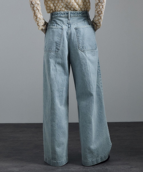 ADAM ET ROPE'(アダムエロペ)の「【J'aDoRe・店舗限定】【TANAKA(タナカ)】HAKAMA JEAN TROUSERS(デニムパンツ・レディース・ブルー系・25/26/27)」の15枚目の写真