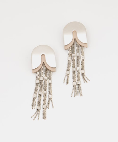 FUMIE=TANAKA　chain fringe earring