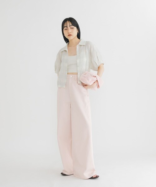 KBF（ケイビーエフ）の「パイルミニBAG（ハンドバッグ・レディース・CHARCOAL/PINK・One）」の16枚目の写真