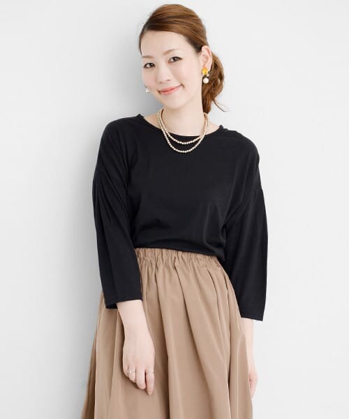 URBAN RESEARCH ROSSO（アーバンリサーチロッソ）の「C/RYドロッププルオーバー（Tシャツ/カットソー・レディース・GRAY/OFF WHITE/BLACK・FREE）」の7枚目の写真