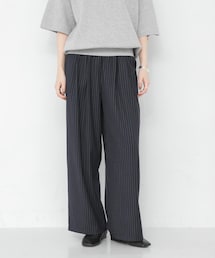 URBAN RESEARCH | 『UR TECH SMOOTHLUXE』ウール混タックギャザーストレートパンツ(その他パンツ)