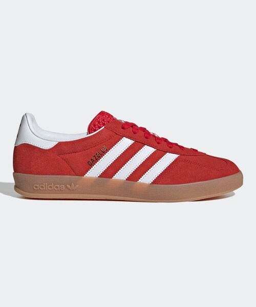 ADAM ET ROPE'(アダムエロペ)の「【adidas(アディダス)】GAZELLE INDOOR(スニーカー・レディース・レッド・23/24/25)」の3枚目の写真