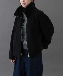 URBAN RESEARCH DOORS | FORK&SPOON　スタンドカラーボアブルゾン(ブルゾン)