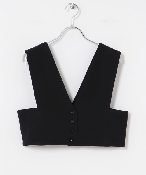 URBAN RESEARCH（アーバンリサーチ）の「Vネックショート丈ベスト（ベスト・レディース・BROWN/BLACK・FREE）」の14枚目の写真