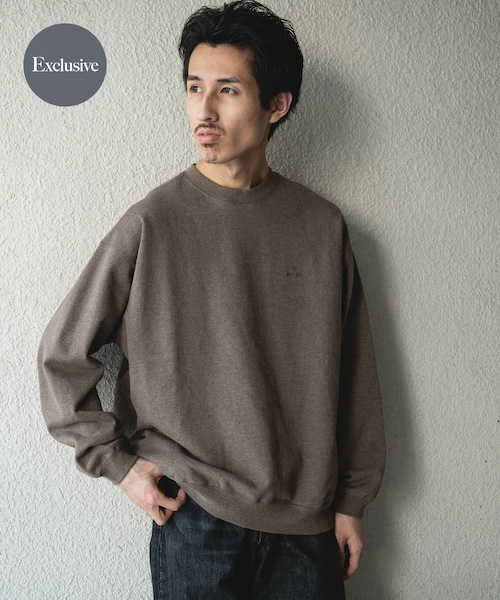 URBAN RESEARCH DOORS（アーバンリサーチドアーズ）の「『別注』Snow Peak Apparel×DOORS　RecycledCottonSweat（スウェット・メンズ・GRAY/BLACK/BROWN・M/L/XL）」の4枚目の写真
