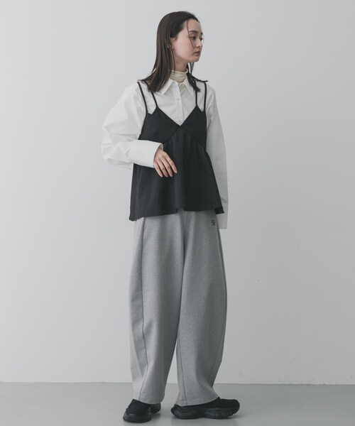 SENSE OF PLACE by URBAN RESEARCH（センスオブプレイスバイアーバンリサーチ）の「ワンポイントシシュウスウェットパンツ（スウェットパンツ・レディース・GRAY/BLACK・S/M）」の20枚目の写真
