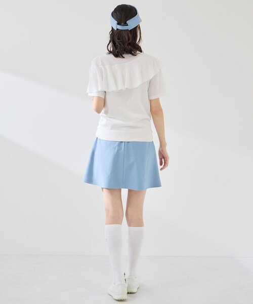 ROPE'(ロペ)の「ライトデニム風フレアスカート/UV・接触冷感(スカート・レディース・ブラック/ネイビー/サックス・L/M/S)」の15枚目の写真