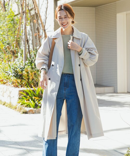 URBAN RESEARCH DOORS(アーバンリサーチドアーズ)の「袖ボリュームスタンドコート(ステンカラーコート・レディース・L.BEIGE/BEIGE・Free)」の19枚目の写真