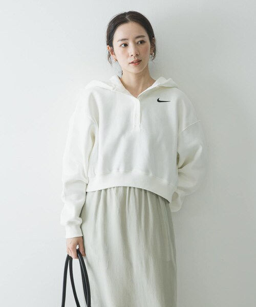 URBAN RESEARCH（アーバンリサーチ）の「NIKE　PHNX FLC OS CRP HNL（パーカー・レディース・663 PINK/010 BLACK/043 P PT/133 SAIL/502 TATTOO・M）」の9枚目の写真