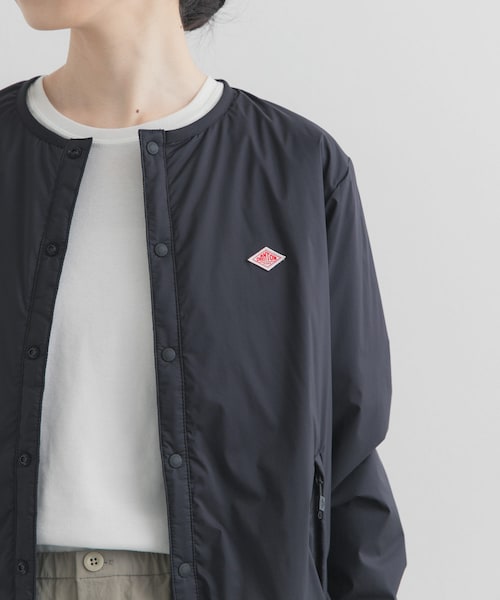 URBAN RESEARCH DOORS(アーバンリサーチドアーズ)の「DANTON INSULATIONCOLLARLESS JACKET(その他アウター・レディース・IVORY/PINK/BLACK・M)」の2枚目の写真