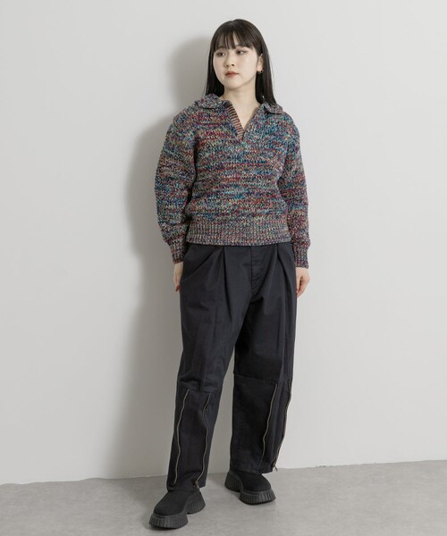 THE GOODLAND MARKET（ザグッドランドマーケット）の「77circa　make zip hem khaki trousers（その他パンツ・レディース・khaki1/khaki2/khaki3/navy1/navy2/navy3・30）」の13枚目の写真