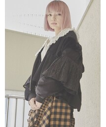 merry jenny | レースレイヤードコンビブルゾン(ブルゾン)