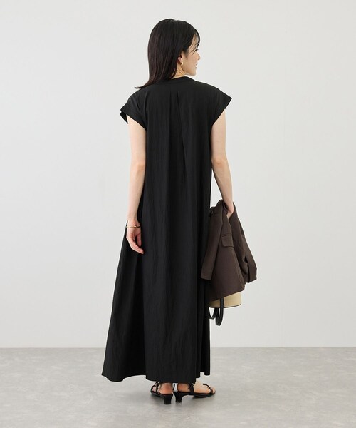 ROPE' PICNIC(ロペピクニック)の「リラックスワンピース(ワンピース・レディース・ブラック/ダークブラウン/ブルー/ワイン・F)」の7枚目の写真