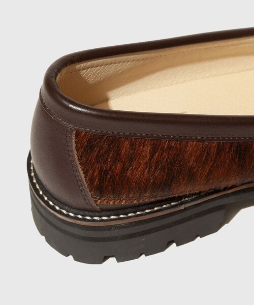 ADAM ET ROPE'(アダムエロペ)の「【KYOU/キョウ】SKOOL Type.4 Natural Hair Calf Leather Loafers by HARUTA(ローファー・メンズ・キャメル・25.0/25.5/26.0/26.5/27.0)」の12枚目の写真