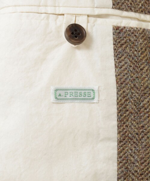URBAN RESEARCH（アーバンリサーチ）の「A PRESSE　Tweed Hunting Jacket（テーラードジャケット・メンズ・BROWN/NAVY・2/3）」の13枚目の写真