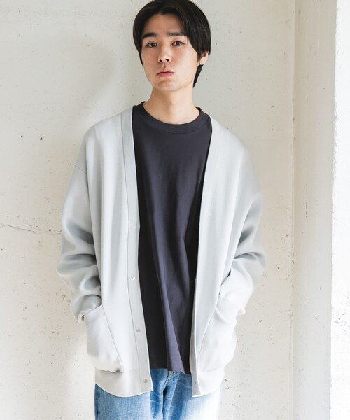 URBAN RESEARCH DOORS（アーバンリサーチドアーズ）の「『UR TECH Renew Knit』Vネックカーディガン（カーディガン/ボレロ・メンズ・GRAY/CHARCOAL/LIGHTBROWN・M/L）」の17枚目の写真