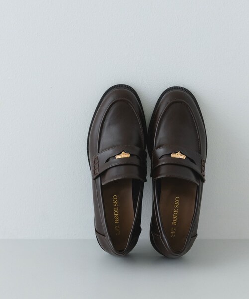 RODE SKO（ロデスコ）の「『WEB/一部店舗限定』コインローファー（ローファー・レディース・BLACK/BROWN/CAMEL/S・36/37/38/39）」の2枚目の写真