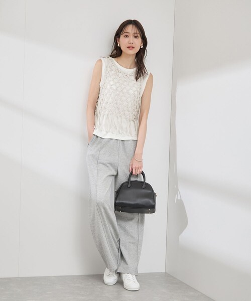 ROPE' PICNIC(ロペピクニック)の「かぎ針ビスチェ×タンクトップセット(ベスト・レディース・ブラック/キナリ・38)」の17枚目の写真