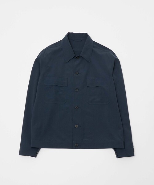 ADAM ET ROPE'(アダムエロペ)の「TRUCKER SHIRT JACKET(その他アウター・メンズ・ブラック/ネイビー・L/S/M)」の3枚目の写真