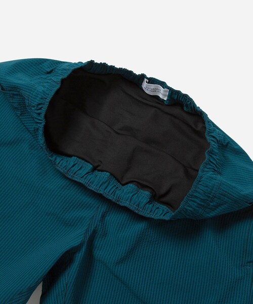 Saturdays NYC（サタデーズ ニューヨークシティ ）の「Timothy Seersucker Stripe Swim Short（水着・メンズ・チャコール/グリーン・L/M/S/XL）」の19枚目の写真