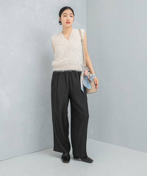 URBAN RESEARCH ROSSO（アーバンリサーチロッソ）の「ブライトツイルイージーパンツ（その他パンツ・レディース・PINK/BLACK・FREE）」の7枚目の写真