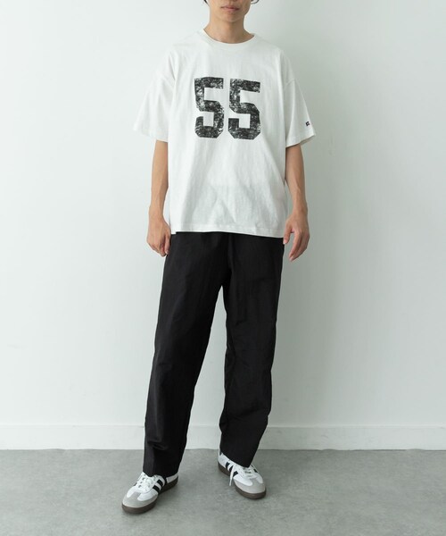 URBAN RESEARCH Sonny Label（アーバンリサーチサニーレーベル）の「『別注』Russell Athletic×Sonny Label　ナンバリングショートスリーブTシャツ（Tシャツ/カットソー・メンズ・オフ/キナリ/ブルー・M/L）」の16枚目の写真
