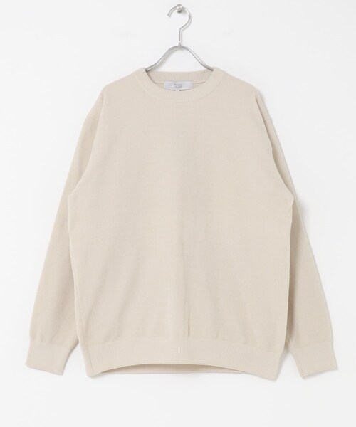 URBAN RESEARCH ROSSO（アーバンリサーチロッソ）の「『XLサイズあり』モールクルーネックニット（ニット/セーター・メンズ・BLACK/IVORY/BEIGE・M/L/XL）」の12枚目の写真