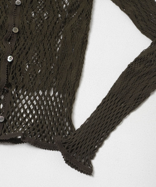URBAN RESEARCH(アーバンリサーチ)の「EUCHRONIA STRETCH LACE CARDIGAN(カーディガン/ボレロ・レディース・IVORY/KHAKI・Free)」の7枚目の写真