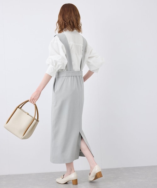 ROPE' PICNIC(ロペピクニック)の「デザインポケットジャンパースカート(ジャンパースカート・レディース・ブラック/ライトグレー/ベージュ・36/38)」の13枚目の写真