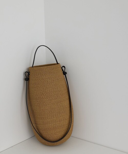 ADAM ET ROPE'（アダムエロペ）の「【J'aDoRe・一部店舗限定】【KAMARO'AN（カマロアン）】Gourd Bucket Bag（かごバッグ・レディース・キナリ・F）」の2枚目の写真