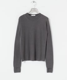 ATON　CIRCULER RIB CREW LAYERED