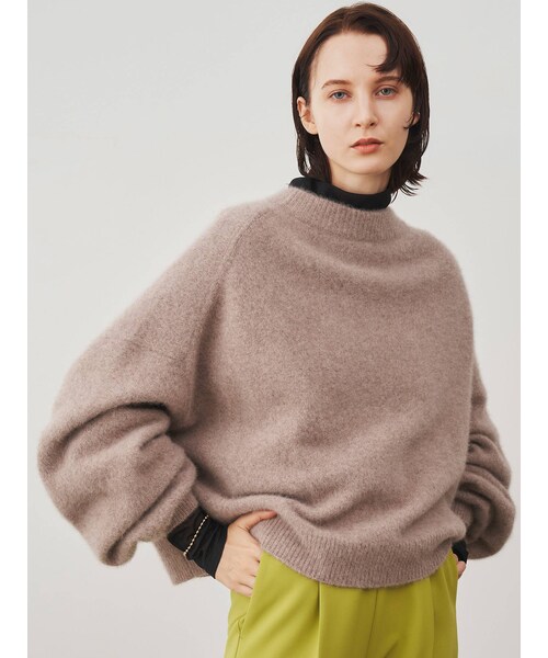 ELENDEEK◆FOX WOOL OVER SIZE KNIT/ニット・セーター(厚手)/FREE/ウール/BRW ELENDEEK（エレンディーク）の「FOX WOOL OVER SIZE KT（ニット