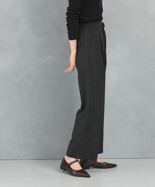 URBAN RESEARCH ROSSO（アーバンリサーチロッソ）の「ウール混ウォッシャブルイージーパンツ（その他パンツ・レディース・CHARCOAL/L/GRAY/YELLOW・36/38）」の7枚目の写真