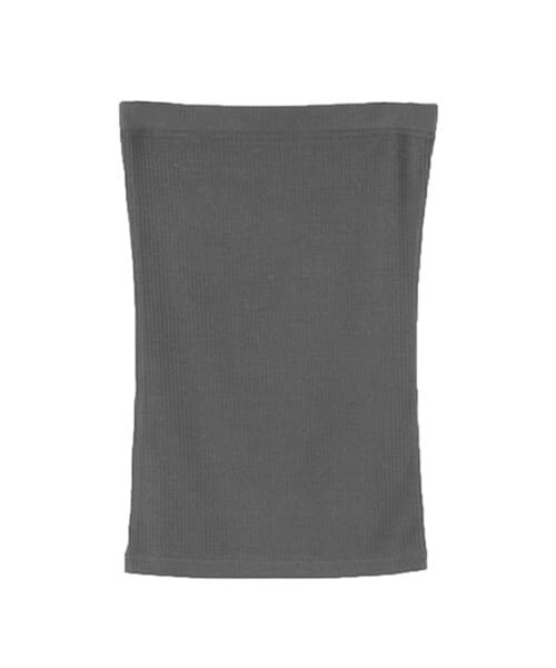 KBF（ケイビーエフ）の「リブベアトップ（チューブトップ・レディース・カーキグレー/オフホワイト/チャコール/ネイビー/ブラック/杢グレー・one）」の3枚目の写真