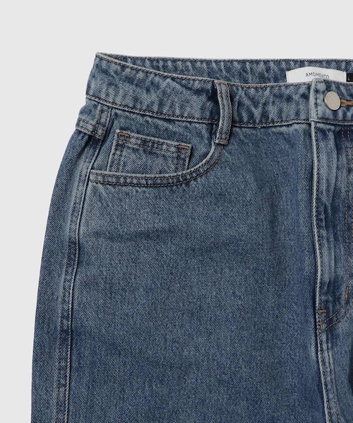 ADAM ET ROPE'（アダムエロペ）の「【AMOMENTO/アモーメント】MENS STRAIGHT FIT DENIM（デニムパンツ・メンズ・ブルー系/サックス・L/M）」の8枚目の写真