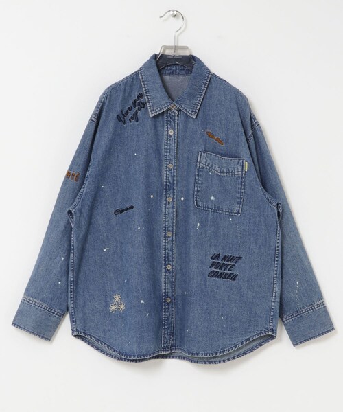 URBAN RESEARCH（アーバンリサーチ）の「『別注』PICCADILLY×URBAN RESEARCH　刺繍デニムシャツ（シャツ/ブラウス・レディース・LT GRAY/LT INDIGO・Free）」の13枚目の写真