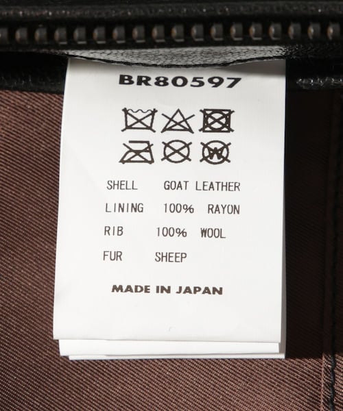 ADAM ET ROPE'(アダムエロペ)の「【BUZZ RICSONS WILLIAM GIBSON COLLECTION】BLACK G-1(ライダースジャケット・メンズ・ブラック・40/42/44)」の17枚目の写真