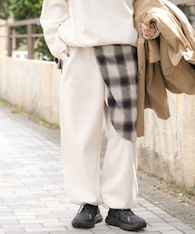 EKAL | ウォームドジャージワイドパンツ(その他パンツ)