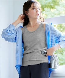 SMILE LAND | ＜大きいサイズ＞ ラメテレコタンクトップ(キャミソール)