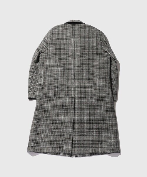 ADAM ET ROPE'(アダムエロペ)の「グレンチェックダブルフェイスチェスターコート(チェスターコート・メンズ・ブラック系・L/M)」の11枚目の写真