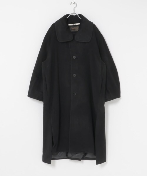THE GOODLAND MARKET（ザグッドランドマーケット）の「cwtch　WOOL LONG COAT（ステンカラーコート・レディース・GREEN/BLACK/OAT・FREE）」の12枚目の写真
