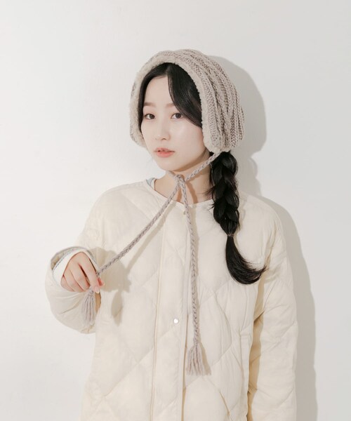 SMELLY（スメリー）の「ケーブルコンビイヤーマフ（イヤーマフ・レディース・IVO/BEG・-）」の19枚目の写真