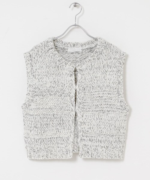 SENSE OF PLACE by URBAN RESEARCH（センスオブプレイスバイアーバンリサーチ）の「『洗濯可』ミックスカラーローゲージベスト（ベスト・レディース・BLACK/NAVY/IVORY・One）」の12枚目の写真