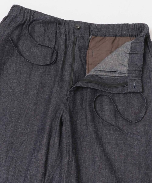 URBAN RESEARCH（アーバンリサーチ）の「Cale　コットンリネンラミーデニムパンツ（デニムパンツ・メンズ・ネイビー・3/4）」の8枚目の写真