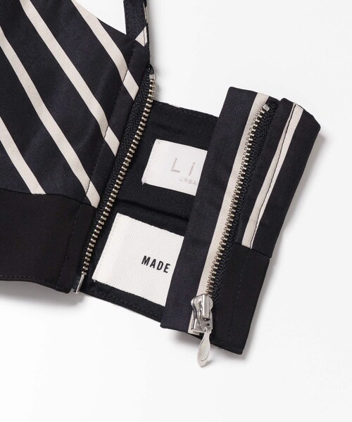 ITEMS URBANRESEARCH（アイテムズ アーバンリサーチ）の「Stripe Bratop Camisole（キャミソール・レディース・BLACK・Free）」の8枚目の写真