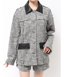 MURUA | ツイードミドルジャケット(テーラードジャケット)