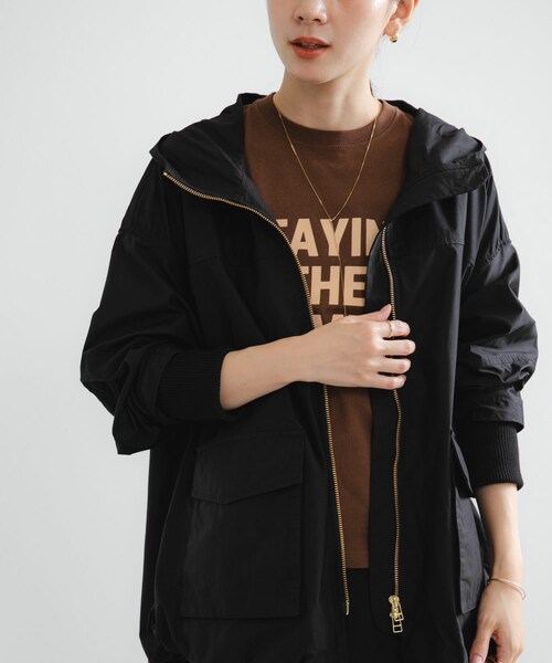 URBAN RESEARCH（アーバンリサーチ）の「コットンナイロンマウンテンパーカー（マウンテンパーカー・レディース・BLACK/CHARCOAL/BEIGE・FREE）」の4枚目の写真